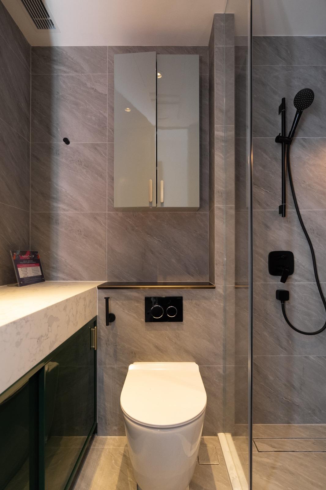 恒基新盤BelgraviaPlace示範單位1a座。(林靄怡攝)