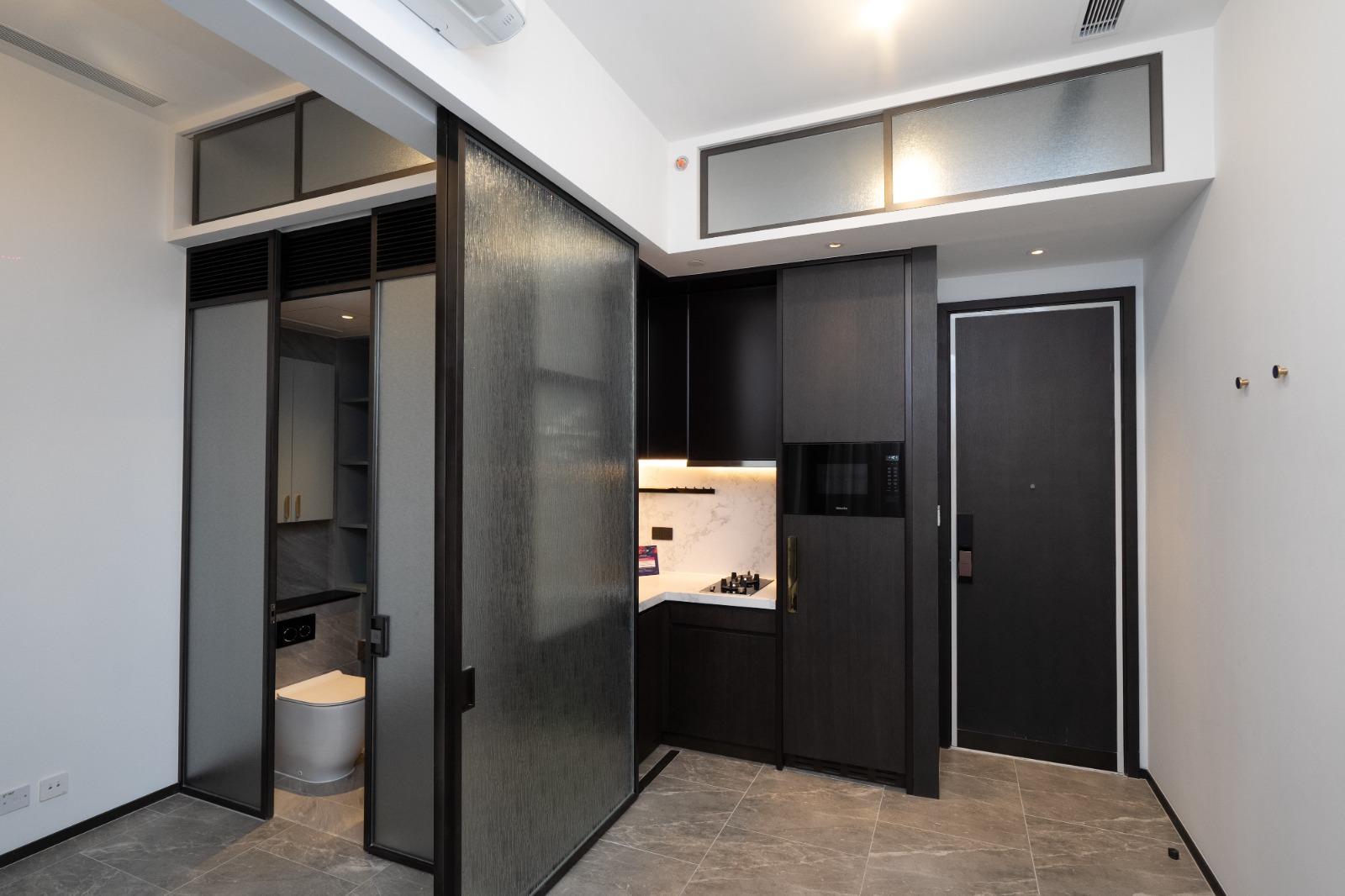 恒基新盤BelgraviaPlace示範單位1a座。(林靄怡攝)