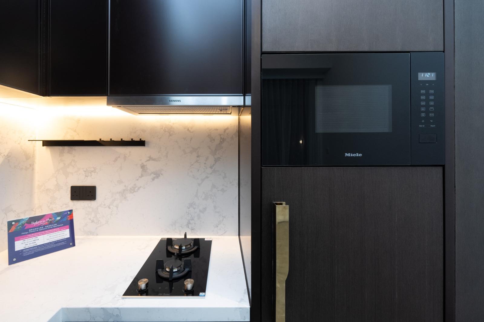 恒基新盤BelgraviaPlace示範單位1a座。(林靄怡攝)