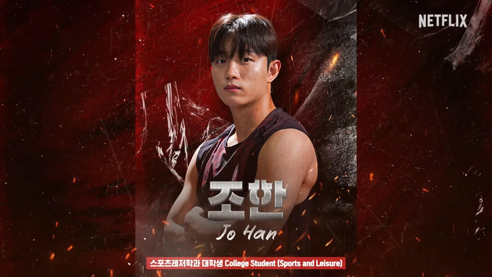 《體能之巔:百人大挑戰》第2季Physical: 100男選手︰Jo Han