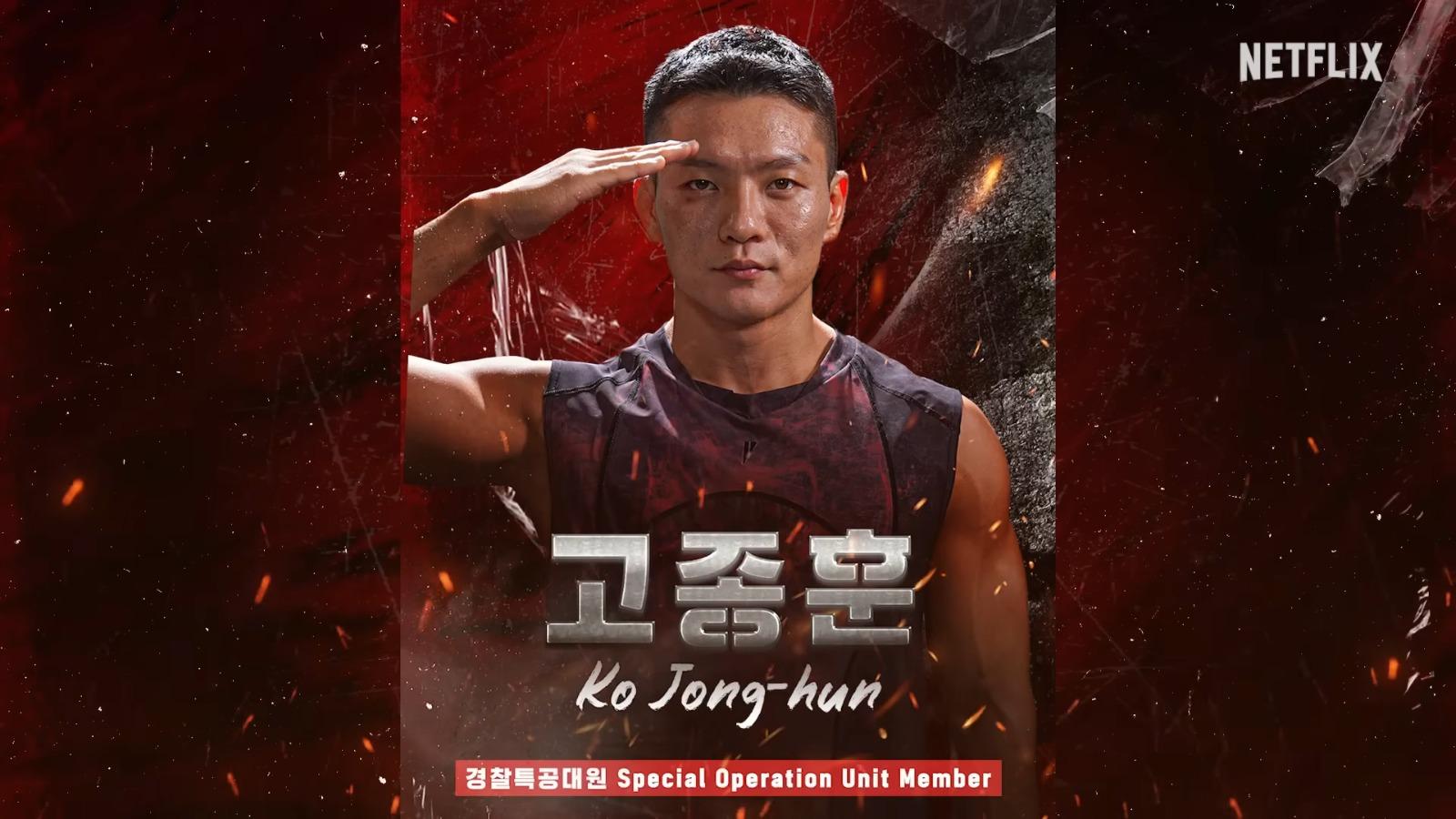 《體能之巔:百人大挑戰》第2季Physical: 100男選手︰Ko Jong-hun