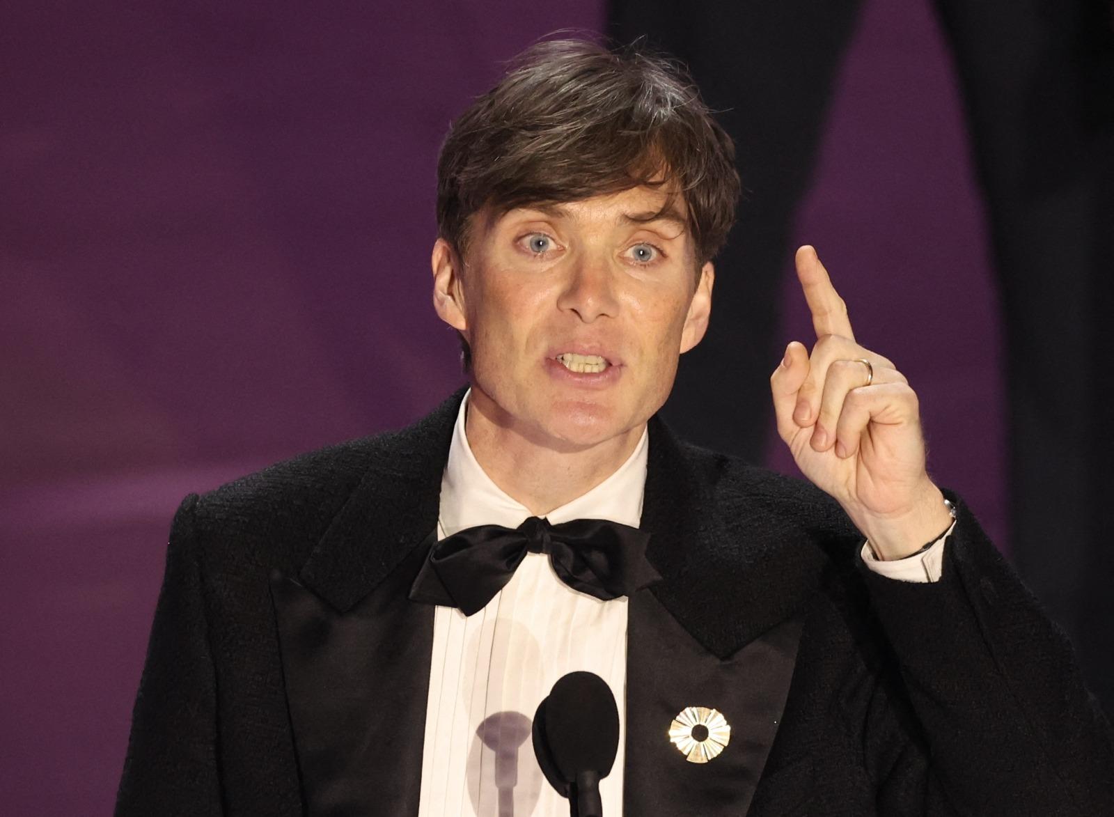 奧斯卡2024,斯里安梅菲(Cillian Murphy)憑《奧本海默》成為最佳男主角