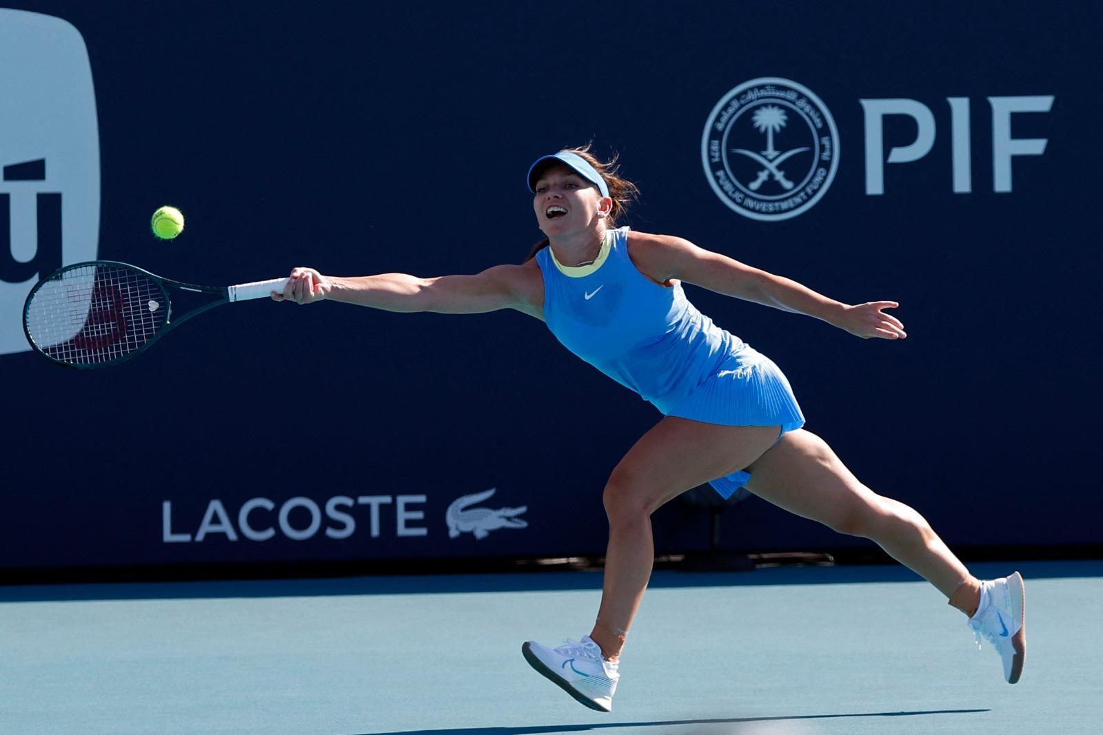 夏莉比禁藥刑滿復出 邁亞密網球賽首圈負芭杜莎出局(路透社)