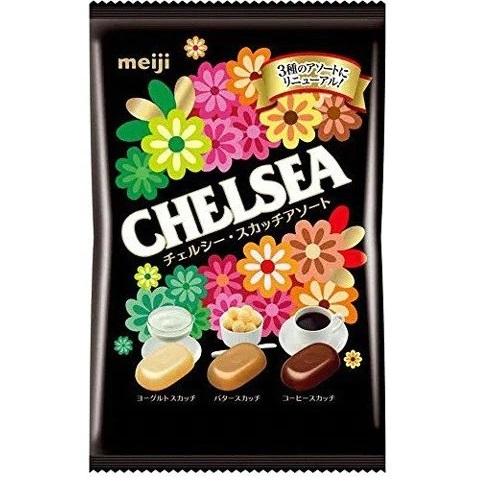 日本明治CHELSEA彩絲糖袋裝「綜合口味」。(互聯網)
