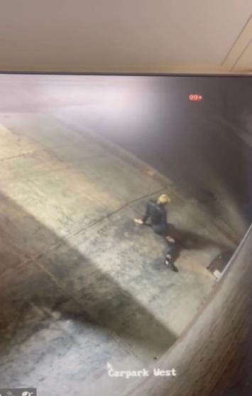 女賊人爆竊前,先做劇烈瑜伽伸展運動熱身。(互聯網)