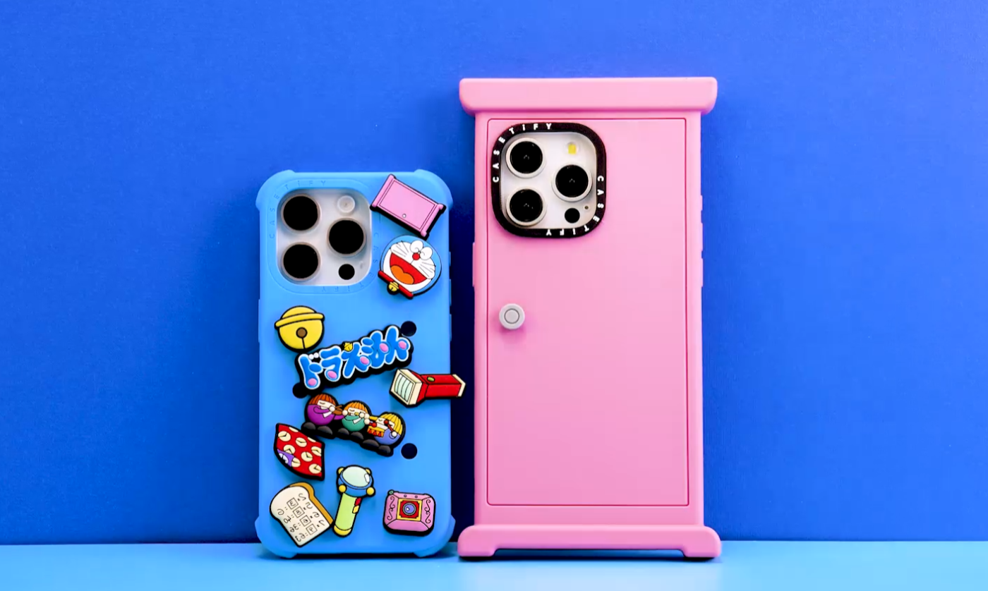 多啦A夢粉紅色隨意門及法寶手機殼造型可愛,分別售$549及$749,只限iPhone 15 Pro及Pro Max。