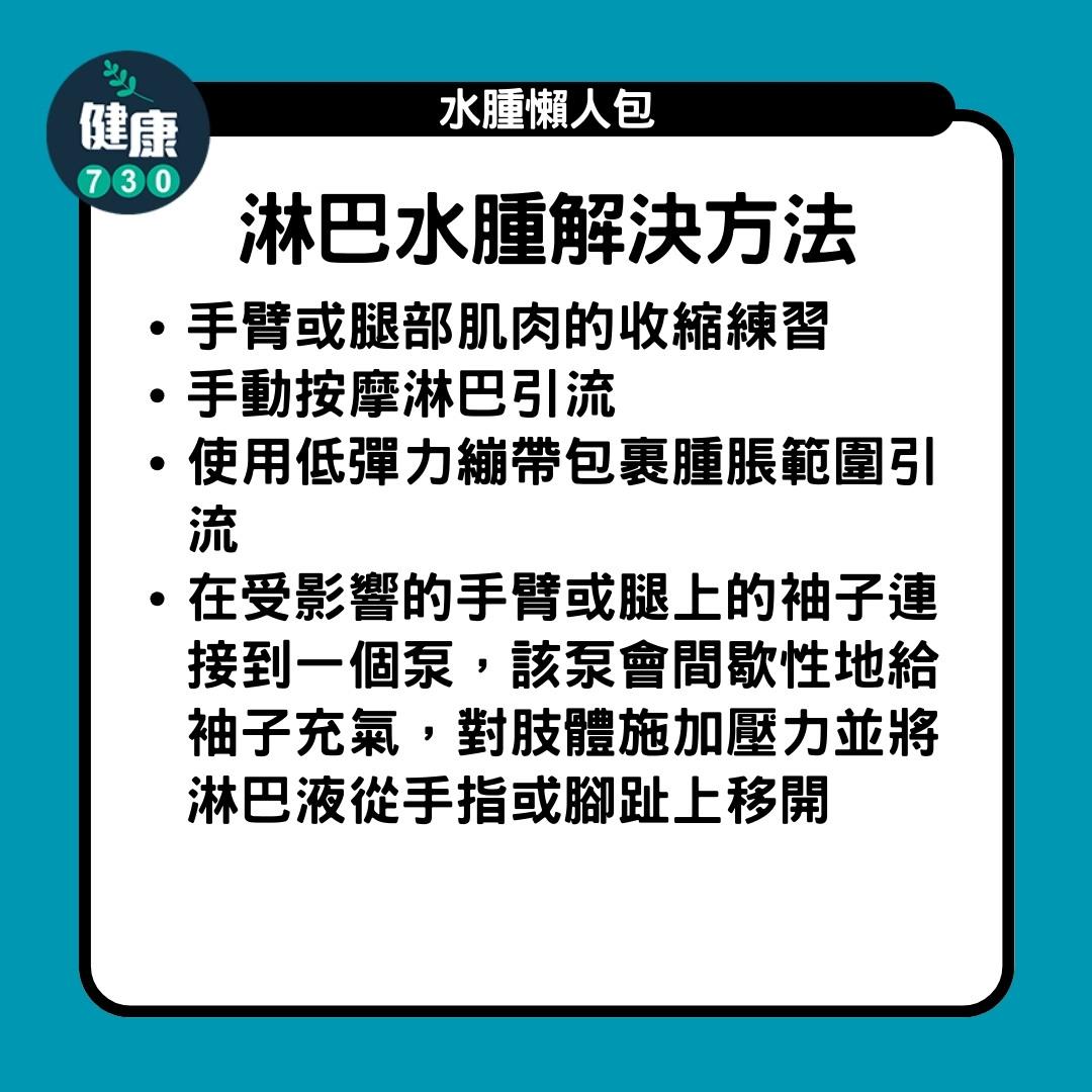 水腫原因及解決方法,淋巴(am730製圖)