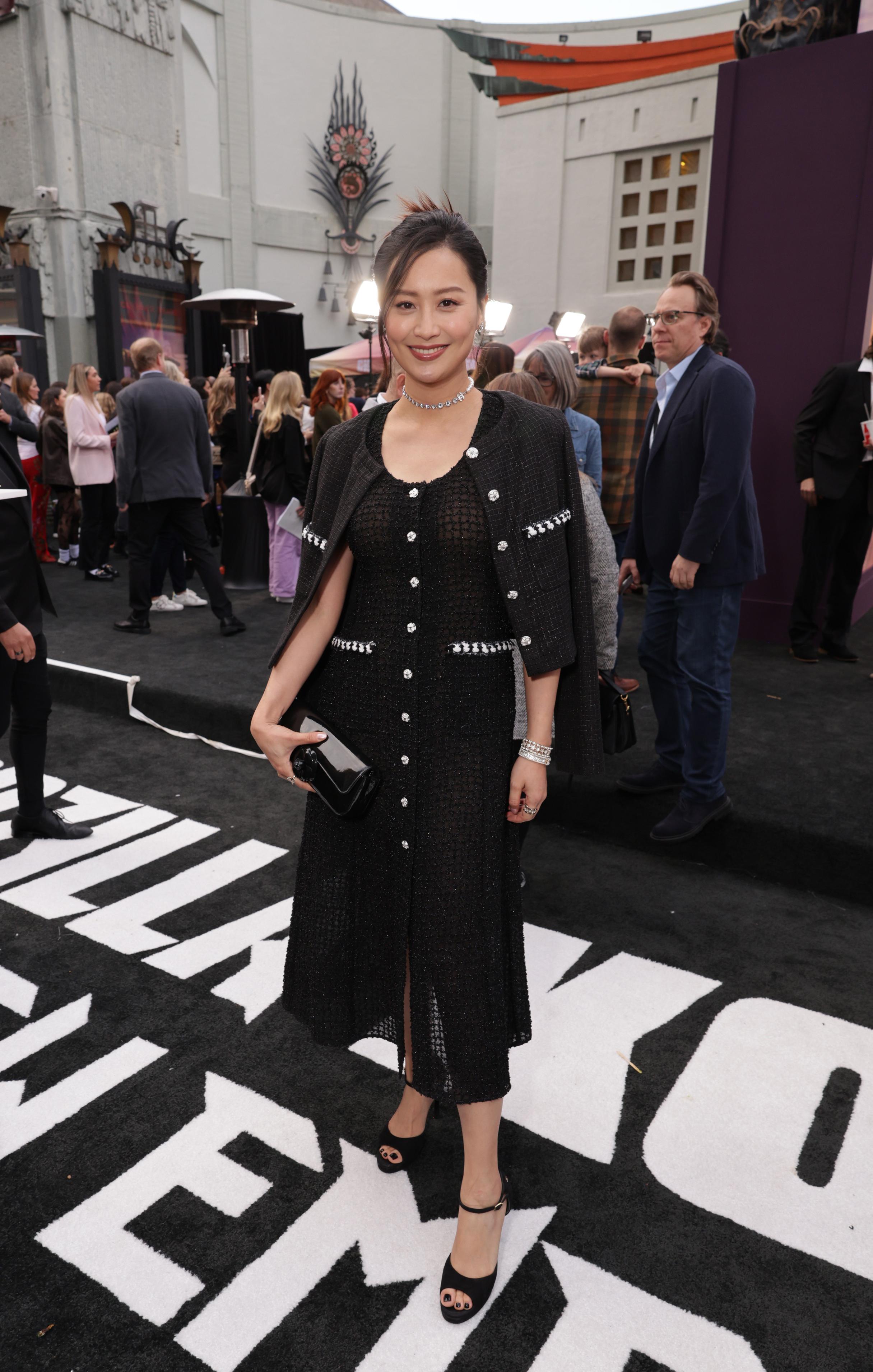 陳法拉出席《哥斯拉×金剛:新帝國》首映禮,是她產後首次現身公開場合。