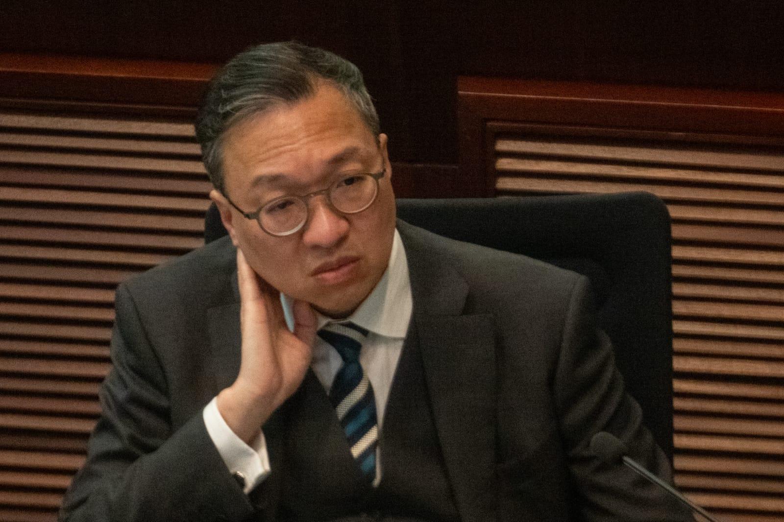 律政司司長林定國。(陳奕釗攝)