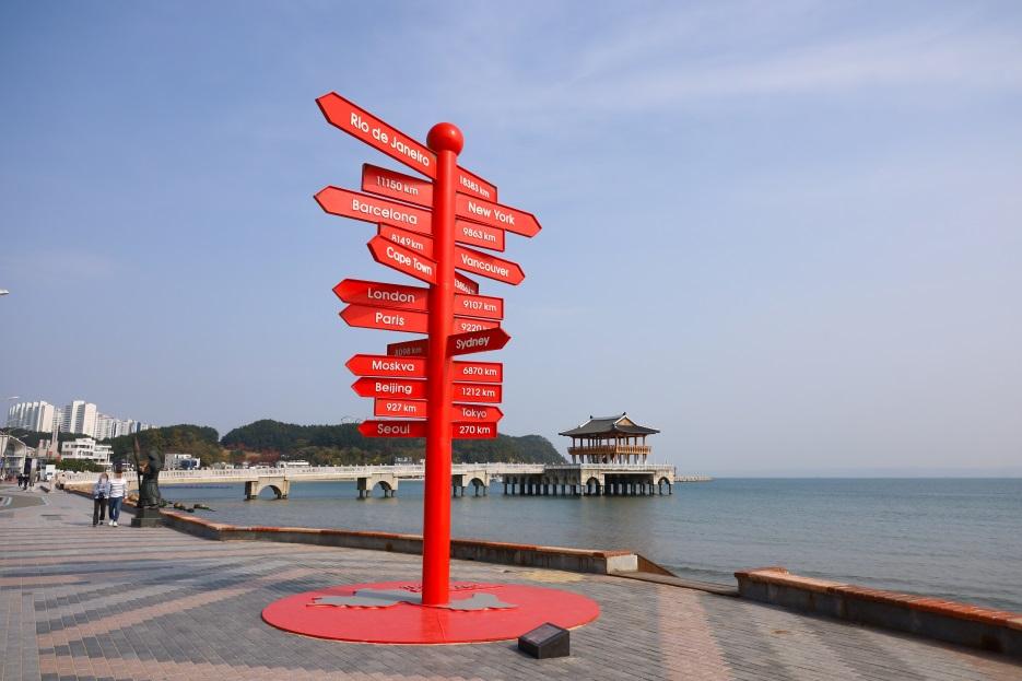 南韓慶尚北道浦項市的迎日臺海水浴場。(互聯網)