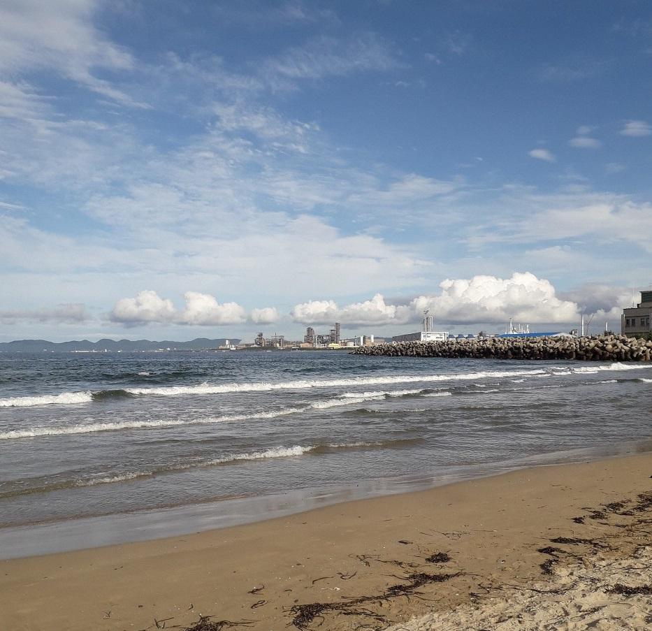 南韓慶尚北道浦項市的迎日臺海水浴場。(互聯網)