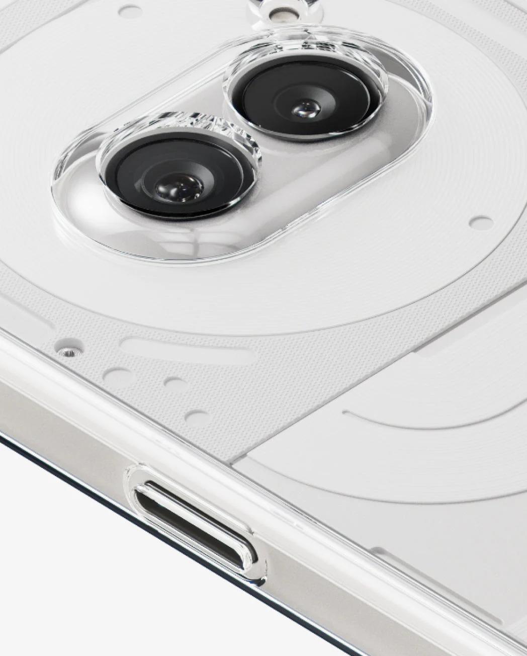 Nothing 手機|橫向並排雙鏡頭甚為罕見,配備 5,000 萬像素主鏡頭及廣角鏡頭。(相片來源:官方網站)