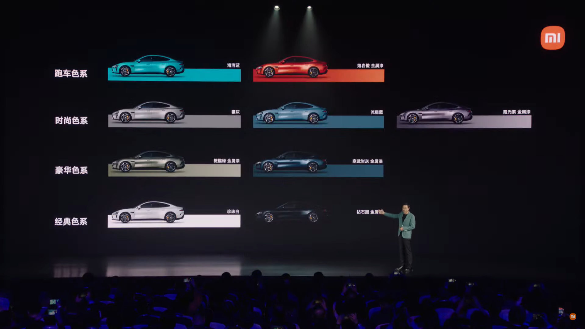 小米SU7多色齊發。