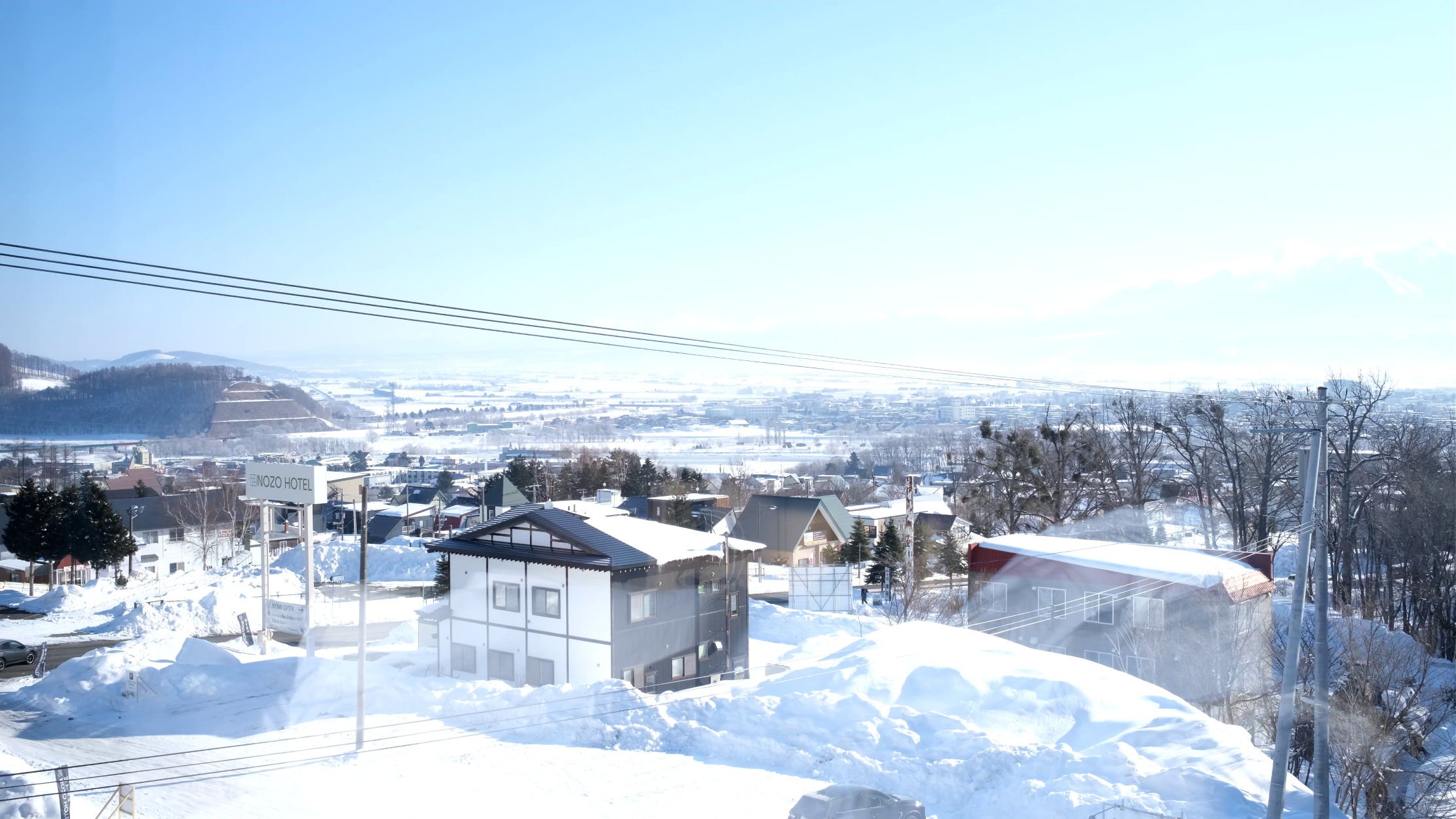 大部分房間能夠觀賞到雪景