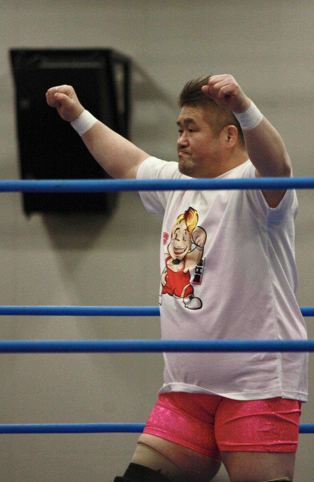 日本冠軍摔角手吉江豊賽後猝死。(互聯網)