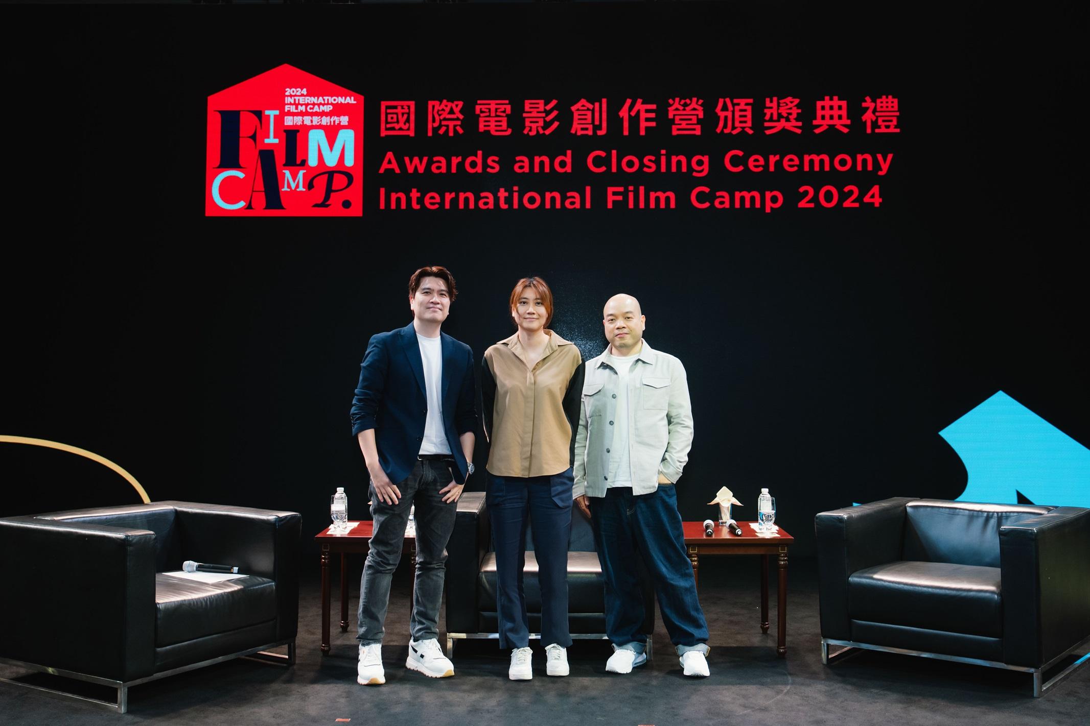 陳詠燊, 黃綺琳, 吳煒倫出席研討會上探討電影製作新方向。