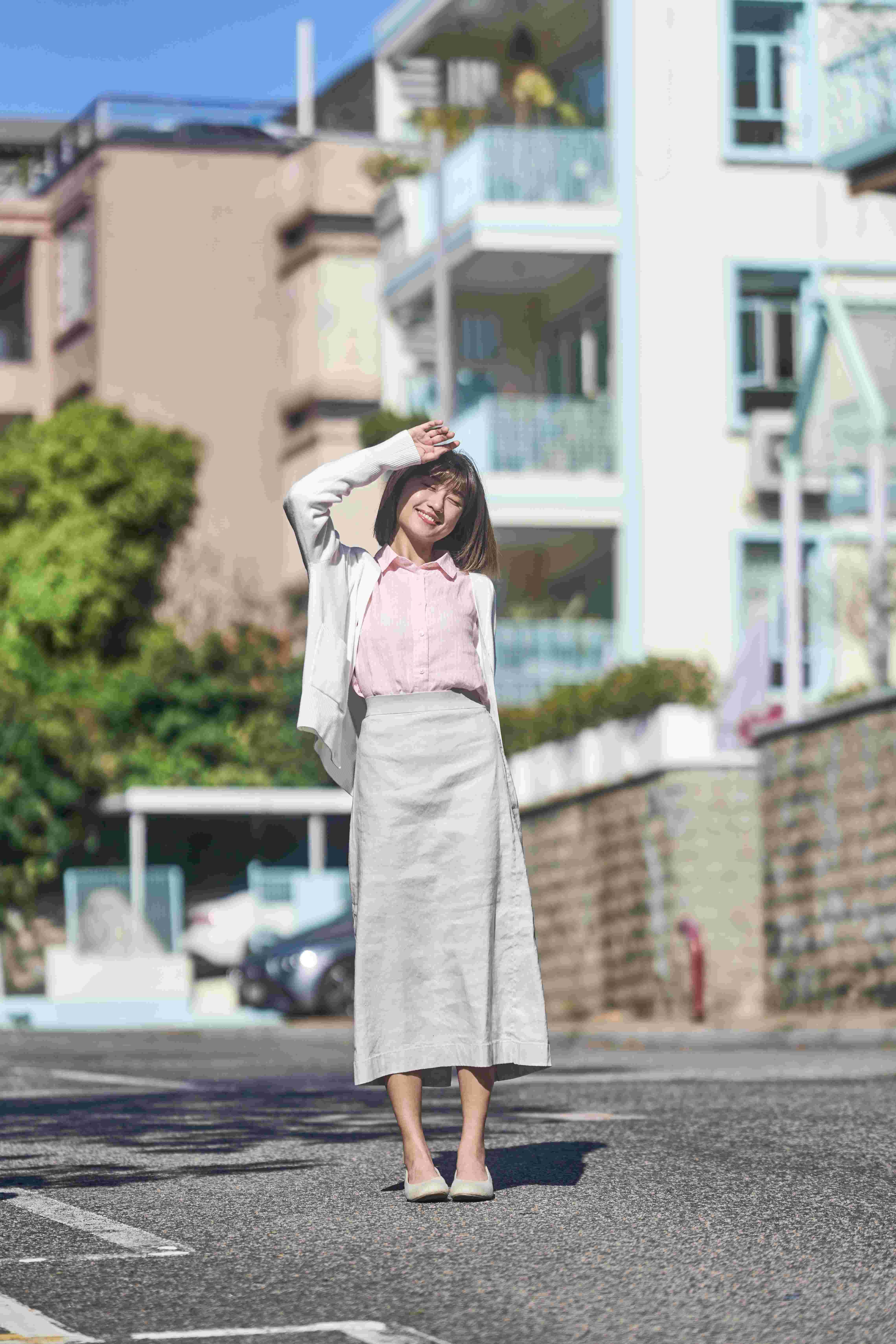 女裝漢麻混紡彈性直身裙 會員價 $315