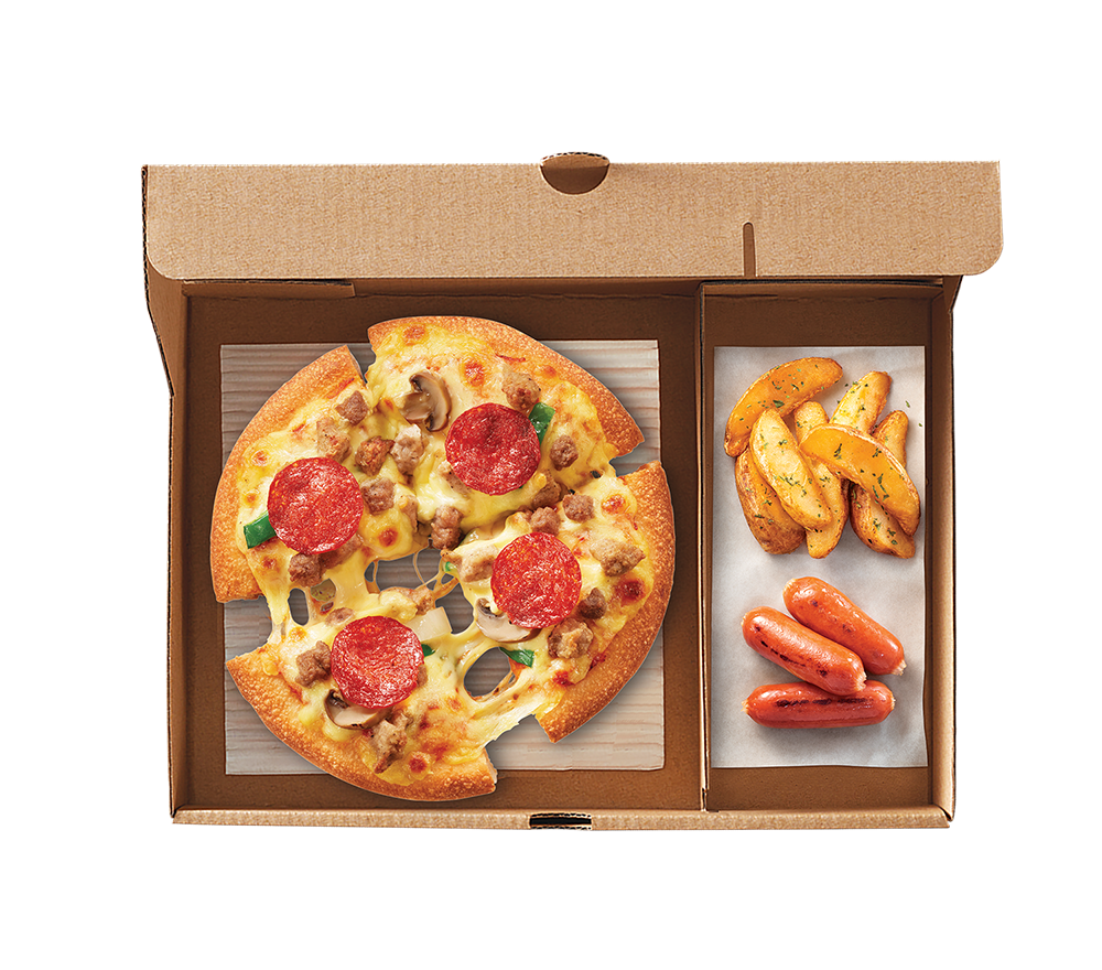 新店提供多款包裝方便的一人餐。圖中:MYBox至尊迷你批拼脆薯角