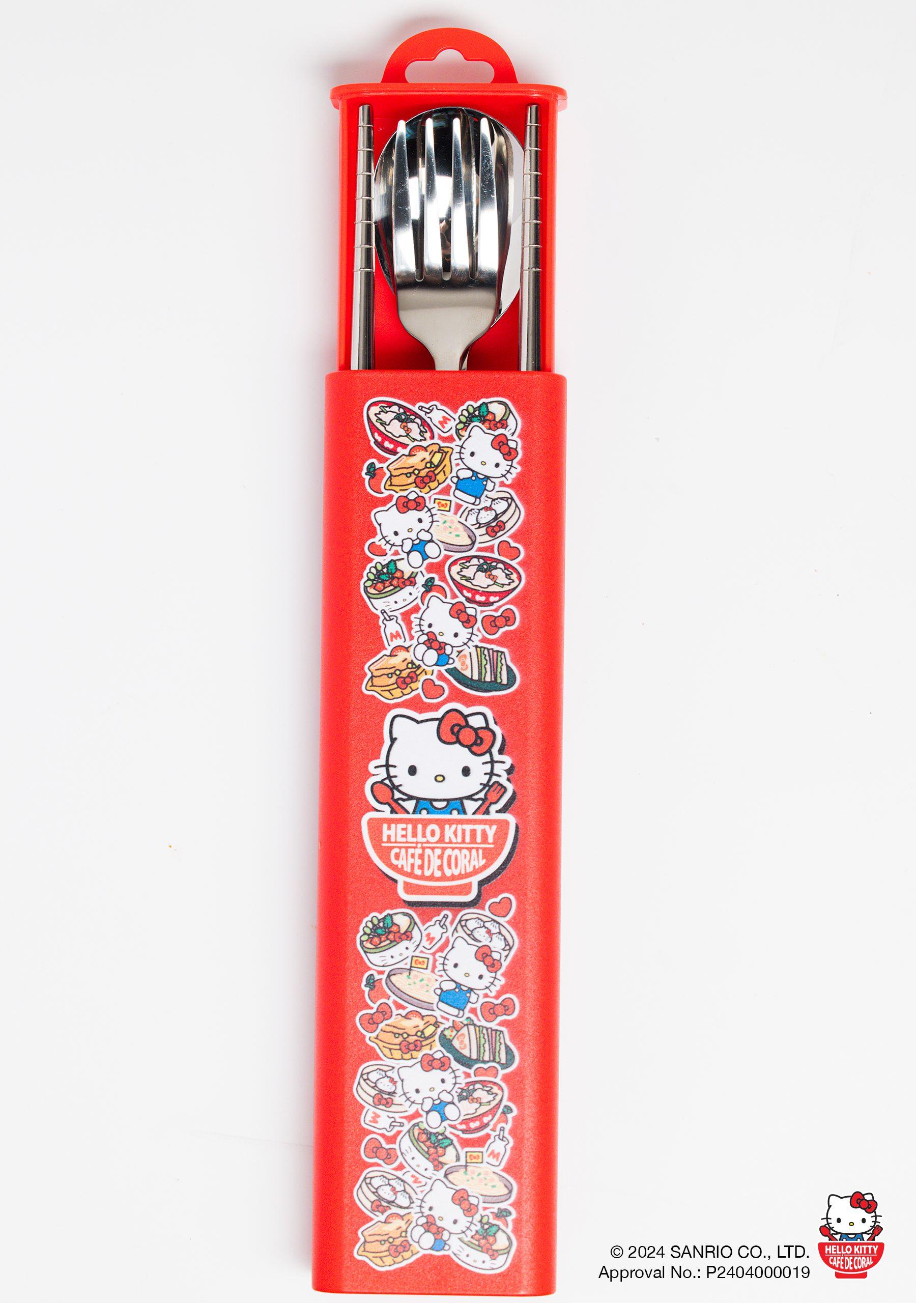 於大家樂集團六大餐飲品牌以港幣35元即可換購Hello Kitty環保餐具乙套