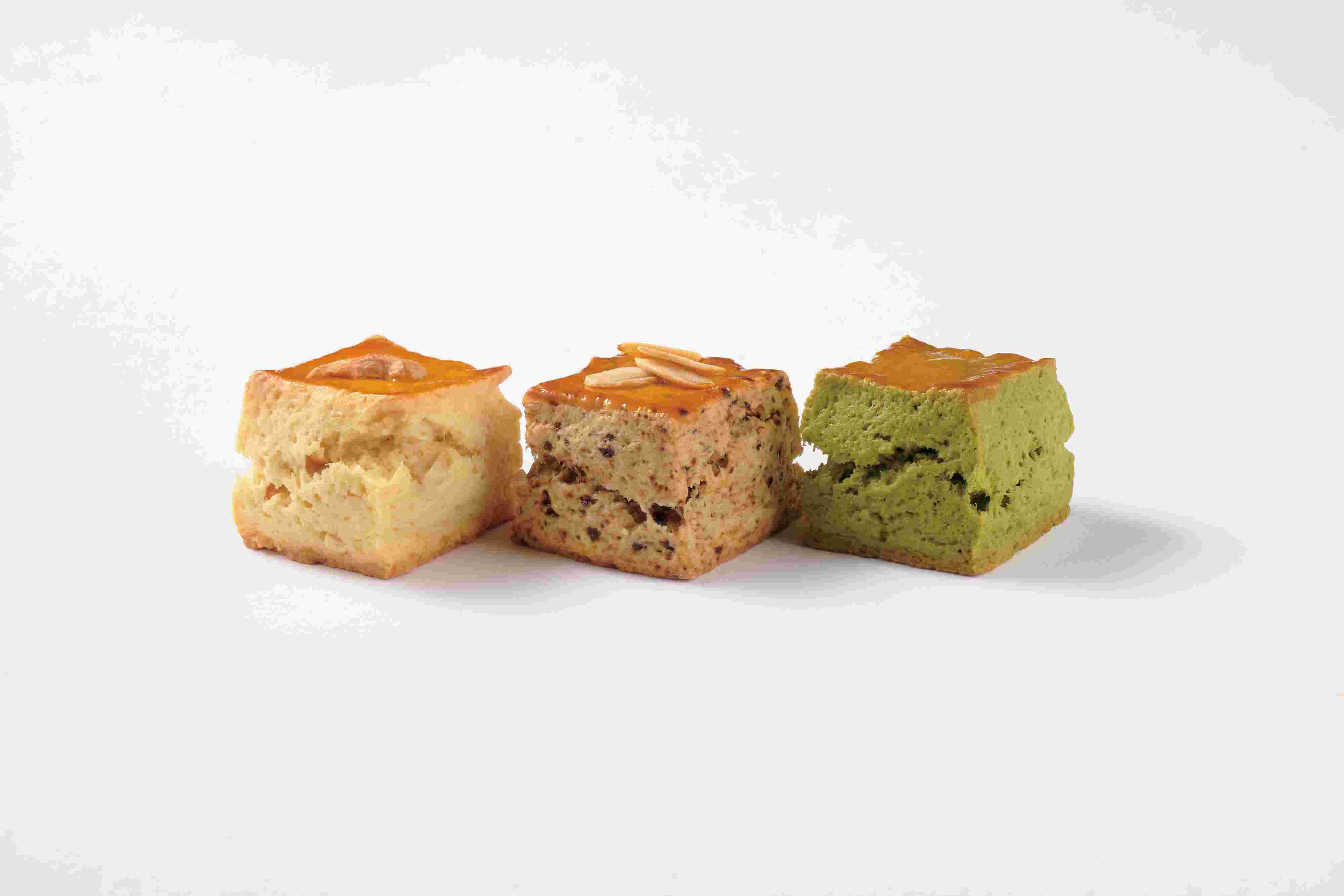 混合口味英式鬆餅 (3件) (腰果英式鬆餅 / 抺茶英式鬆餅 / 咖啡杏仁英式鬆餅)