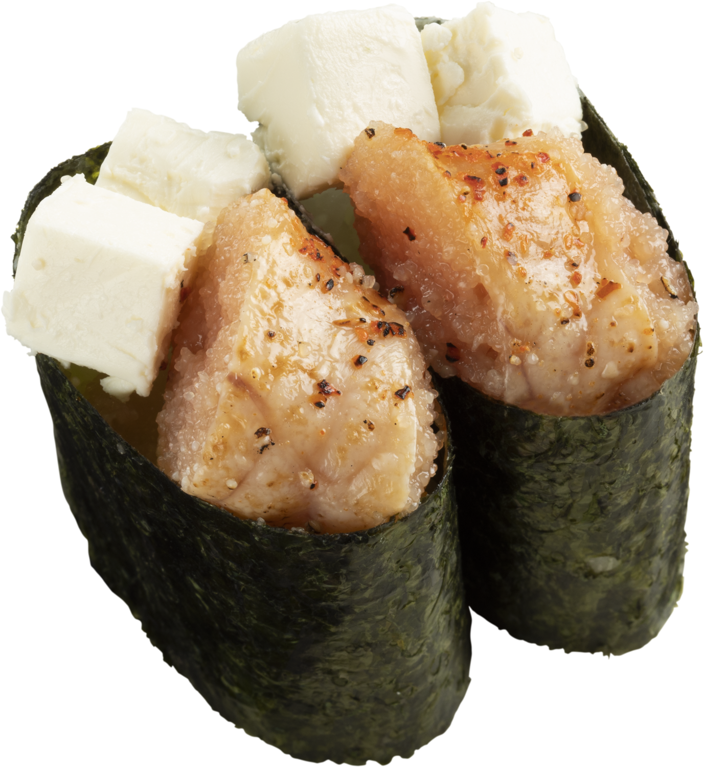 燒明太子配忌廉芝士軍艦-17元