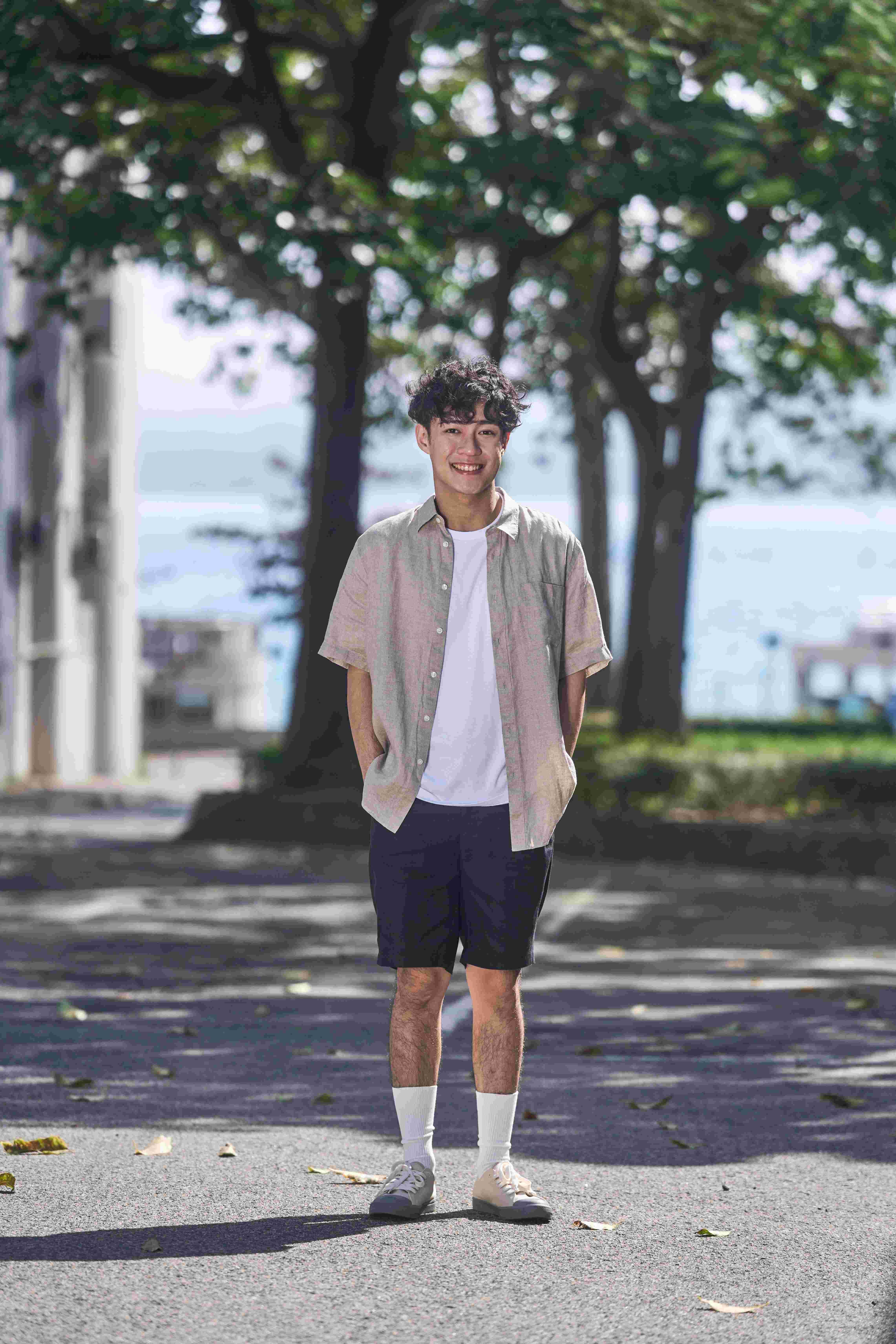 男裝洗水亞麻短袖裇衫 會員價 $234