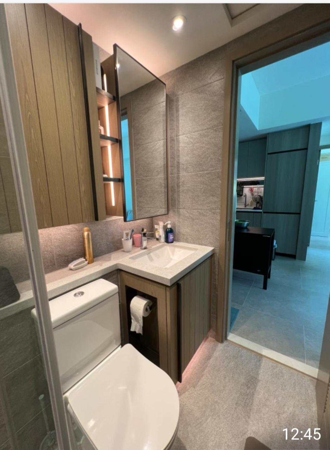 浴室屬黑廁,設備新淨。