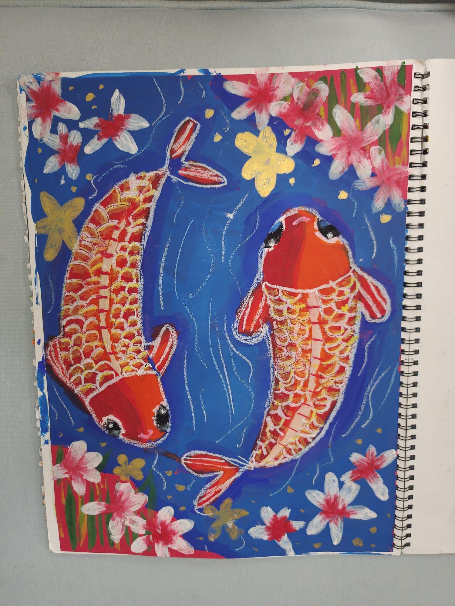 蔡雨軒接受治療期間的作品。