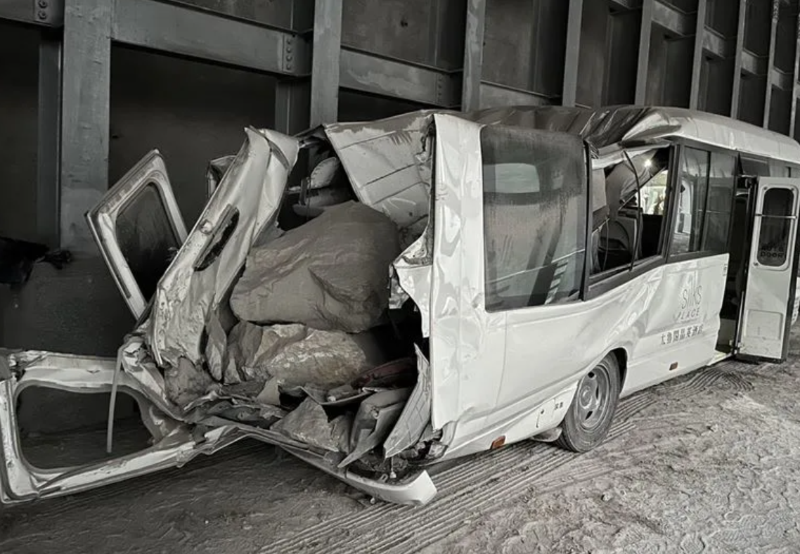 受困中橫山區的太魯閣晶英酒店員工獲救。(網上圖片)