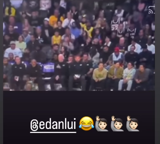 Edan、姜濤和Stanley睇波,香港鏡粉睇電視直播捕捉偶像旳影踪。