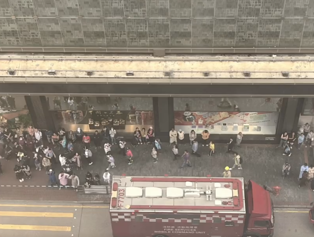 華豐大廈多名大廈住戶事後於社交平台公開火警現場。(網上圖片)