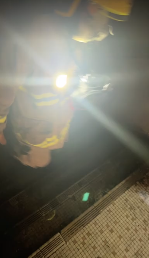 華豐大廈多名大廈住戶事後於社交平台公開火警現場。(網上圖片)