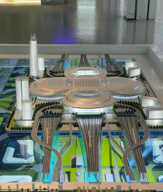 「南京北站」外觀設計近日曝光,但被嘲諷酷似女性用品衛生巾。(網上圖片)