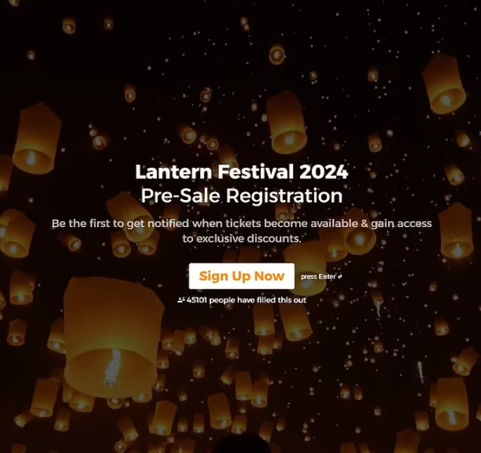 「英國天燈節」的宣傳。(互聯網)