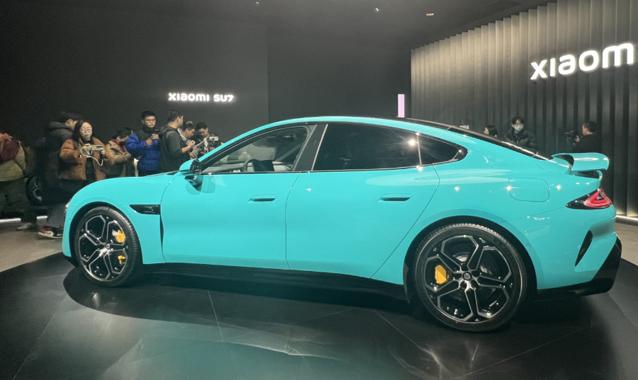 小米發布旗下首款汽車SU7。(網上圖片)
