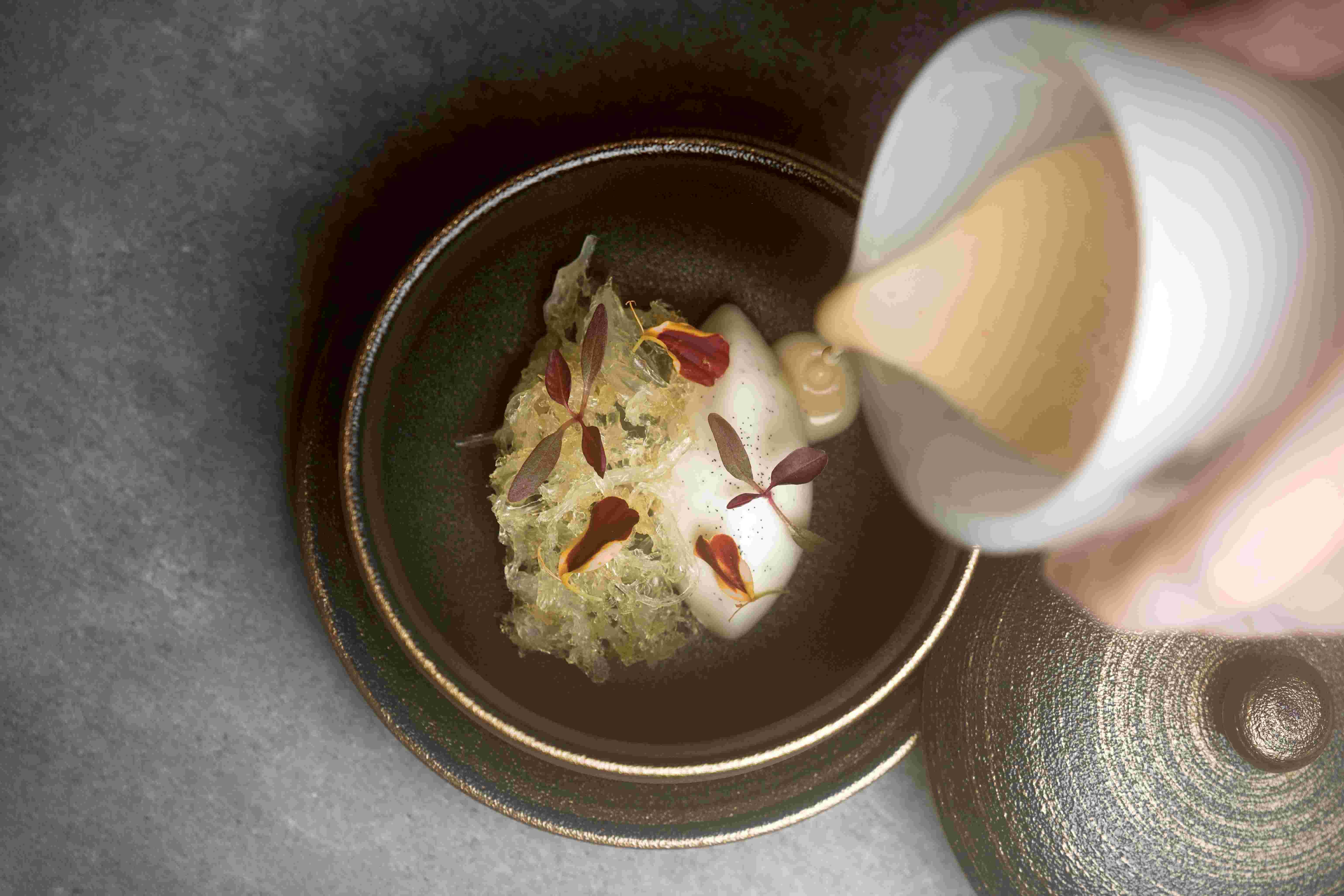 血燕佐木瓜杏仁奶凍