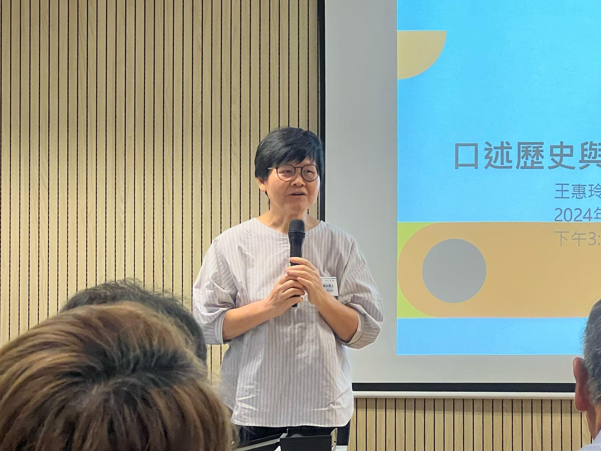 計劃培訓導師王惠玲。(李景玉攝)