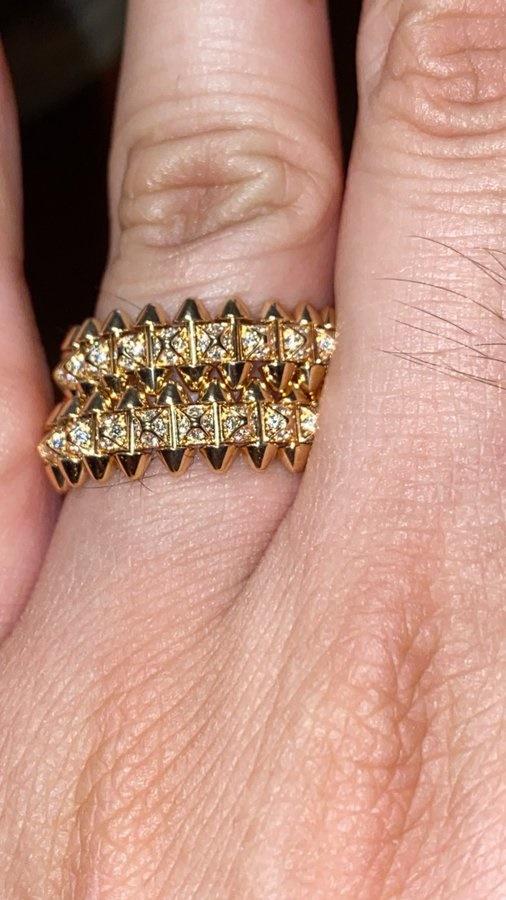 事主網上分享卡地亞耳環拆箱。(X)