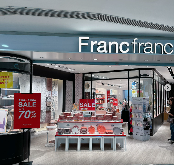 Francfranc荃灣廣場店期間限定多款產品低至3折