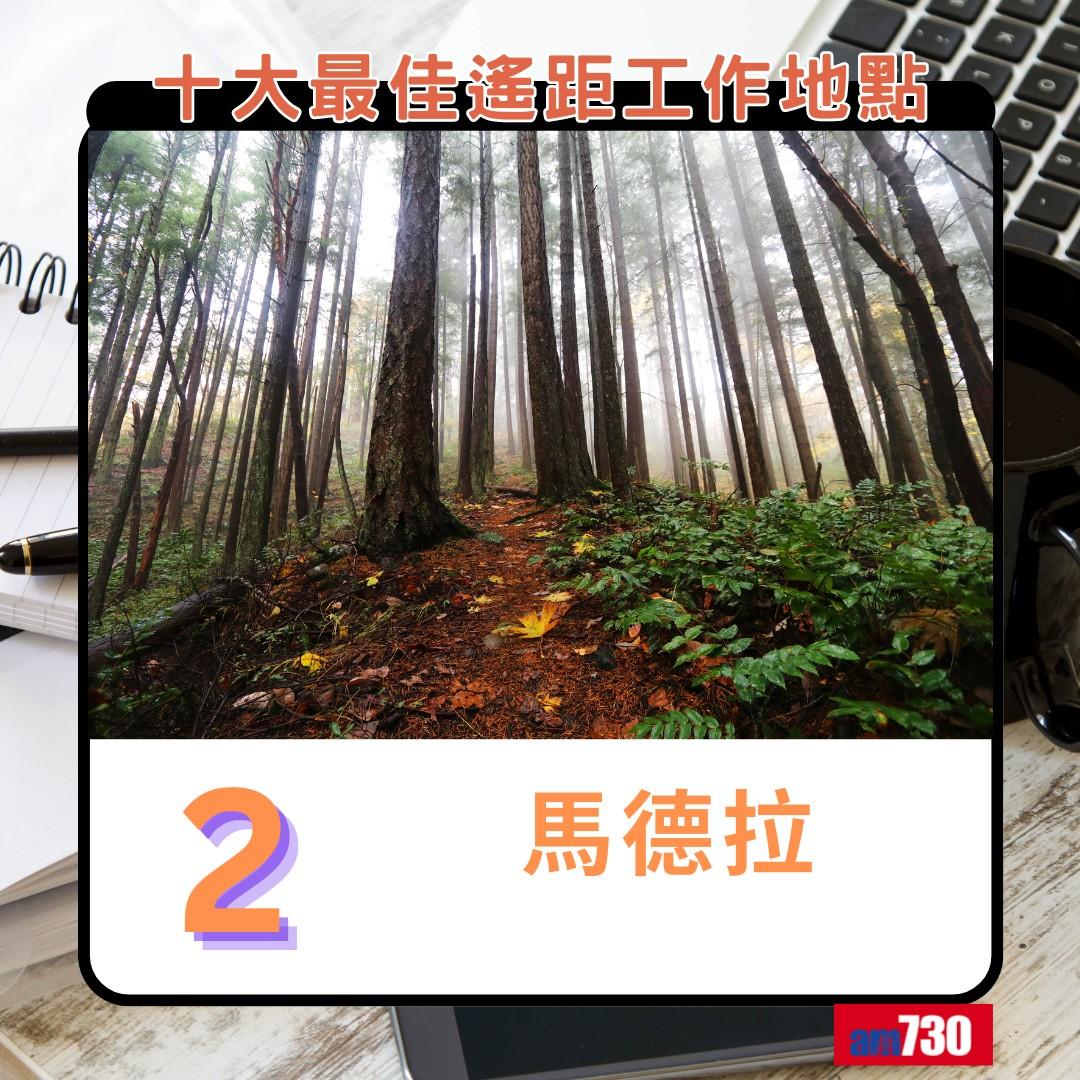 十大最佳遙距工作地點(新),葡萄牙馬德拉第2(am730製圖)