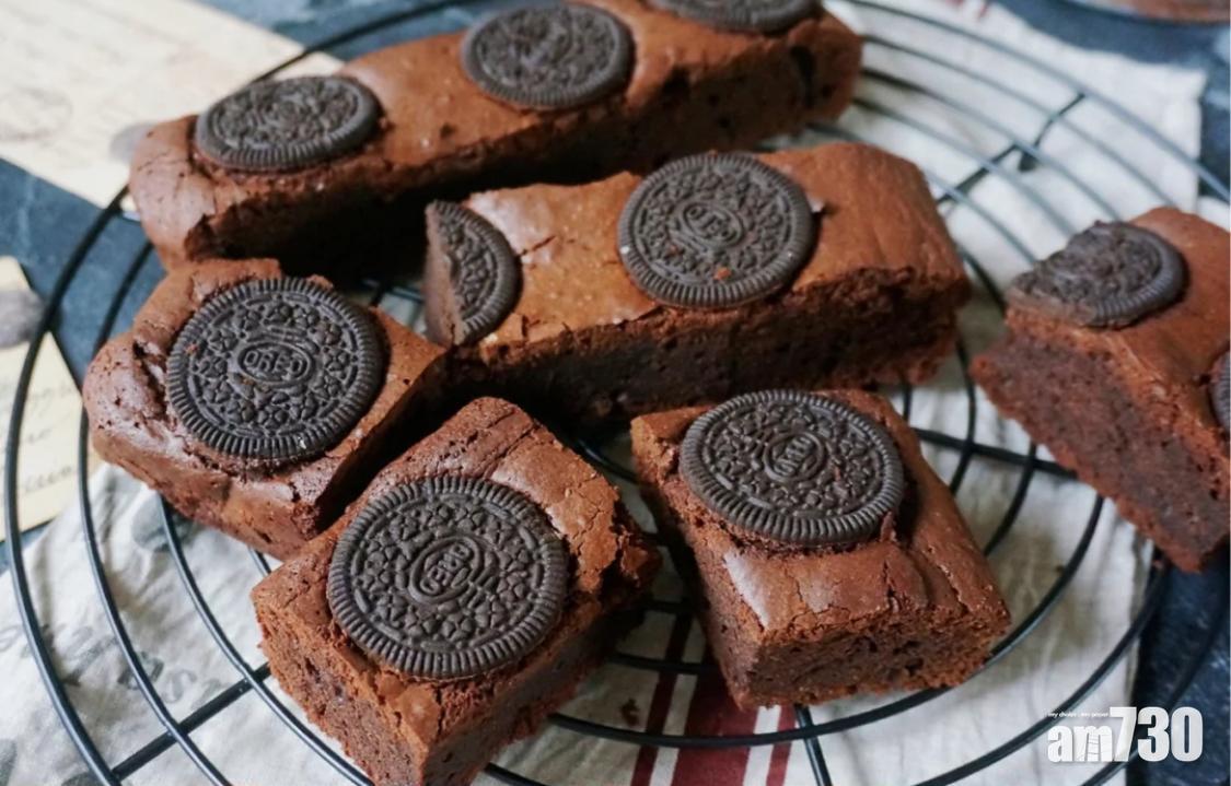 Brownie食譜丨山藥OREO Brownie切成長方形也可。