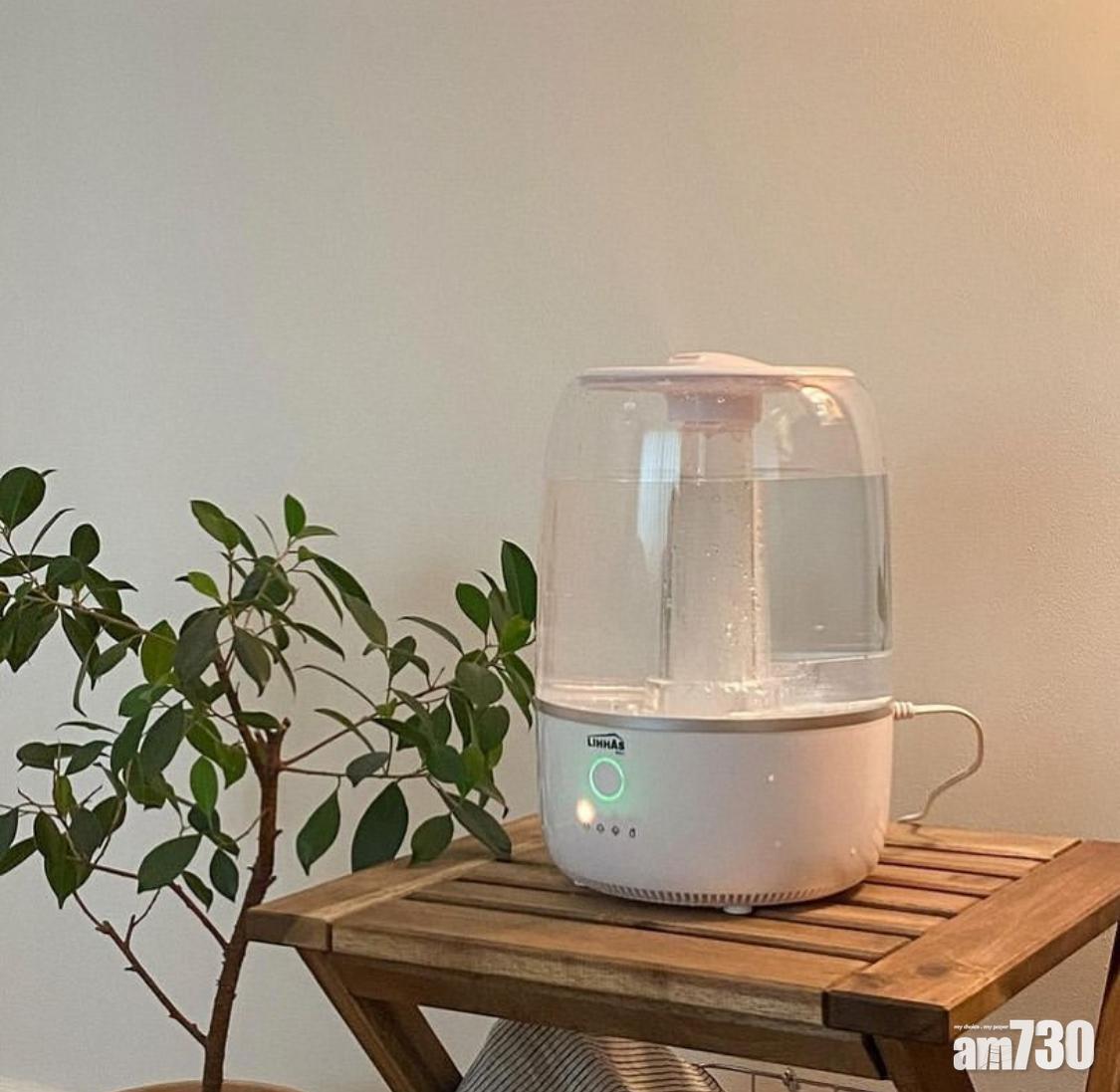 冷氣病解決|開冷氣的時候最好同時開啟加濕器。