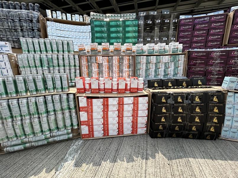 海關抽查往澳門內河船 檢2000萬走私美容針劑及藥劑製品