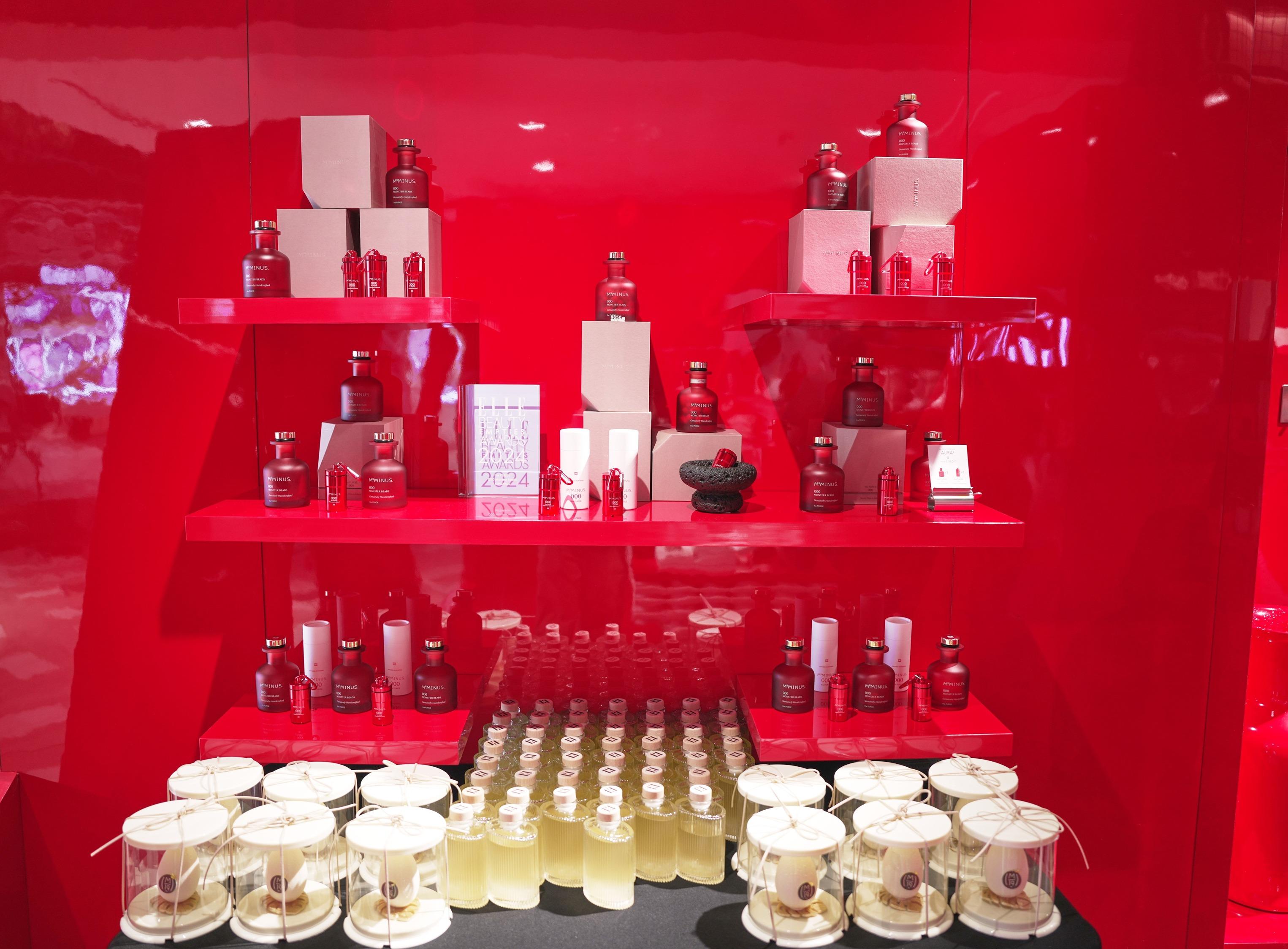 M19Minus首間門市展示品牌的面部及身體護理產品