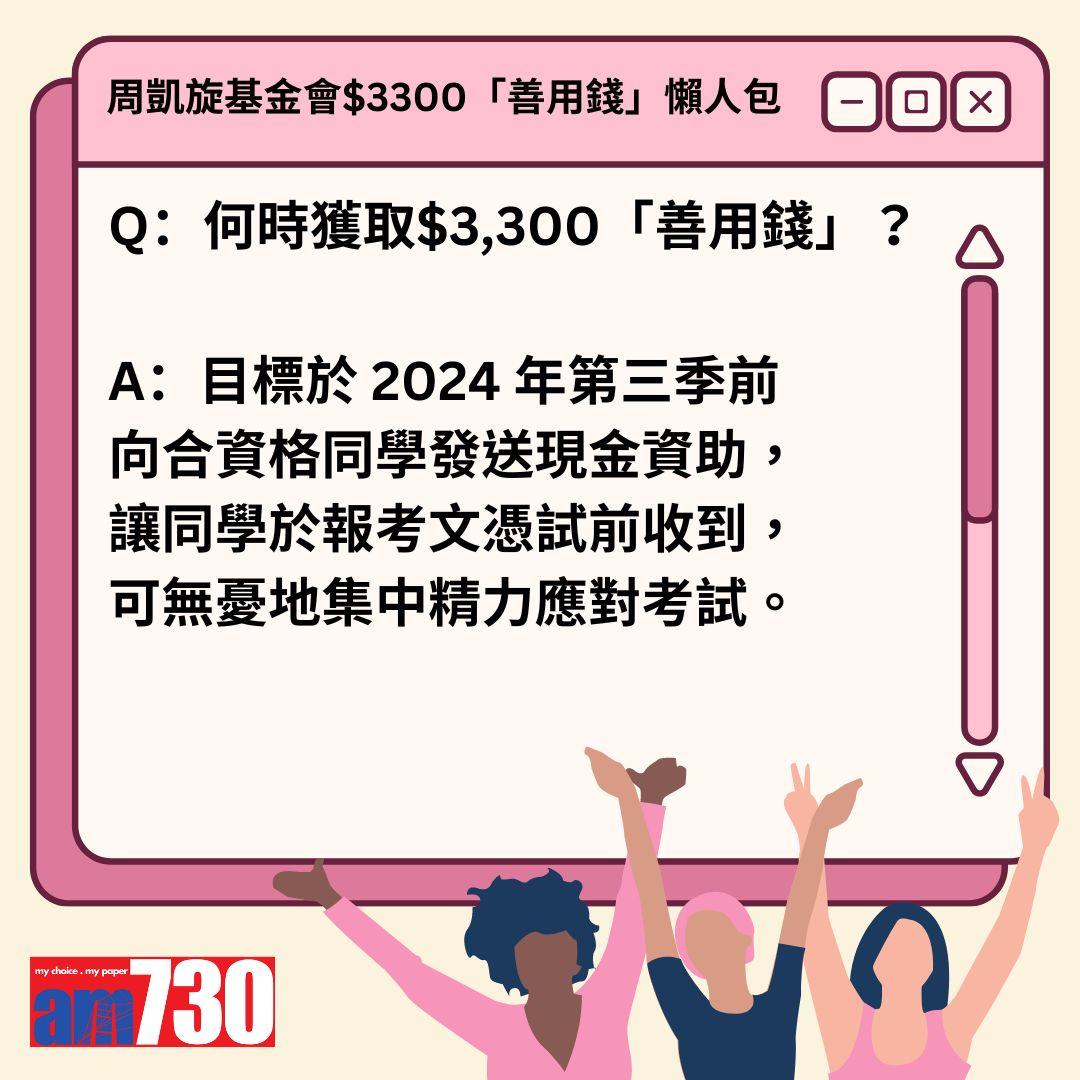 周凱旋基金會$3300「善用錢」懶人包