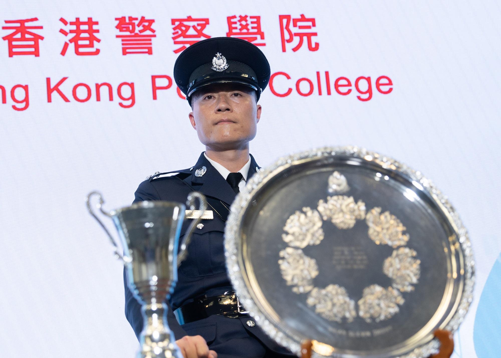 歐陽盈政同年升警長後再升見習督察。(林靄怡攝)