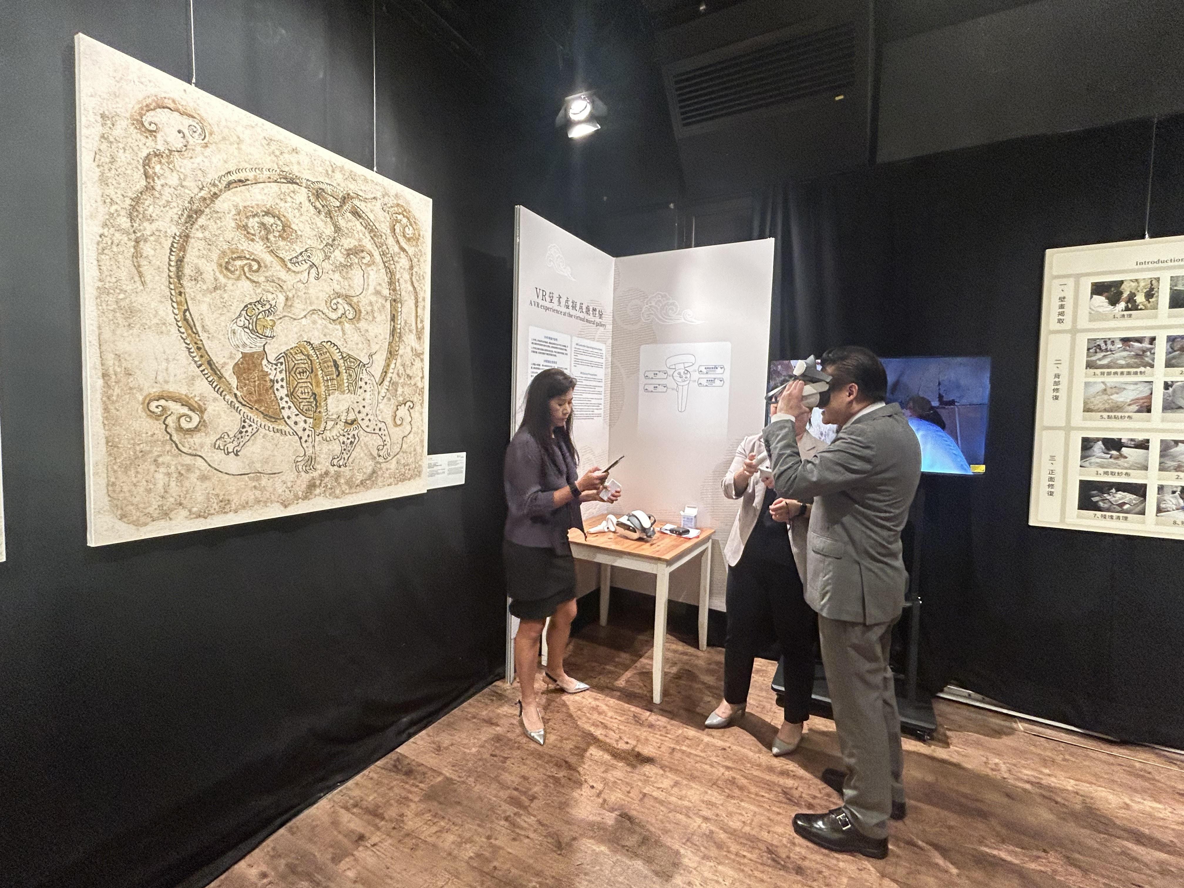 展覽設有VR元素。(朱慧恩攝)
