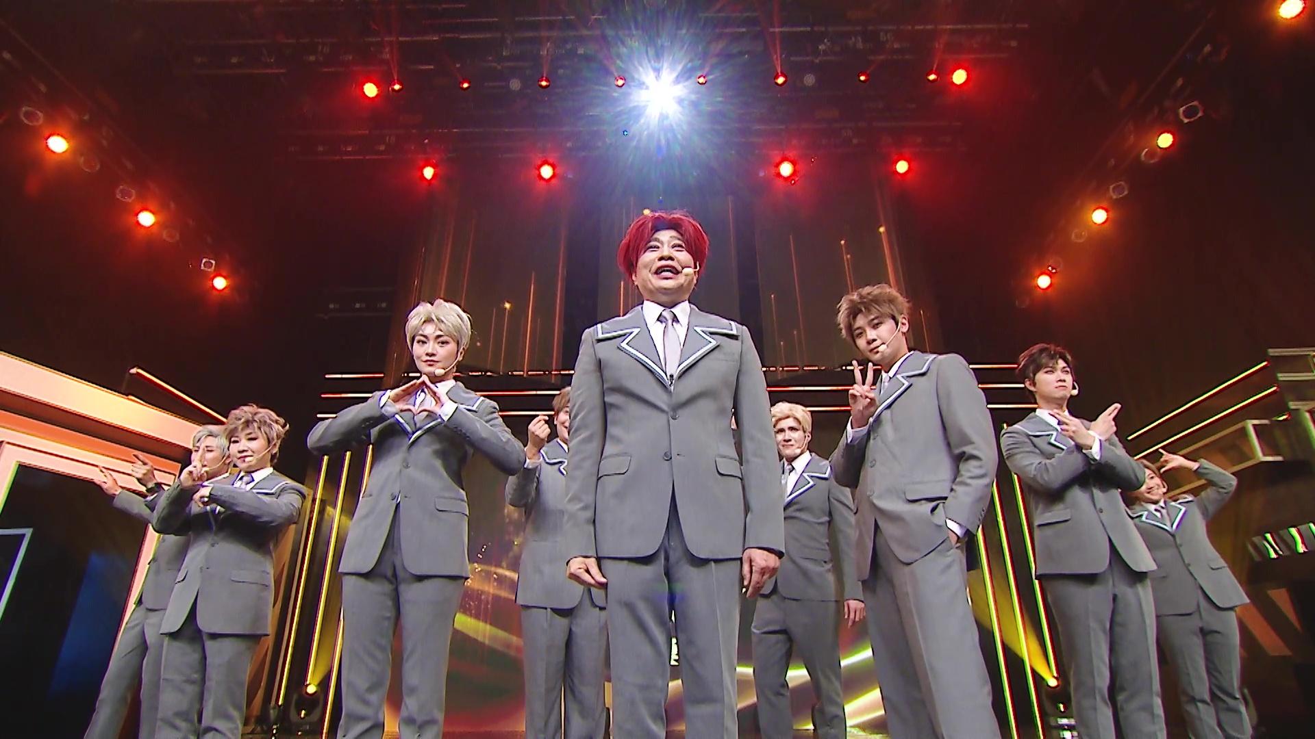 阮兆祥領軍組九人男團「Kowloon」惡搞LOONG 9。