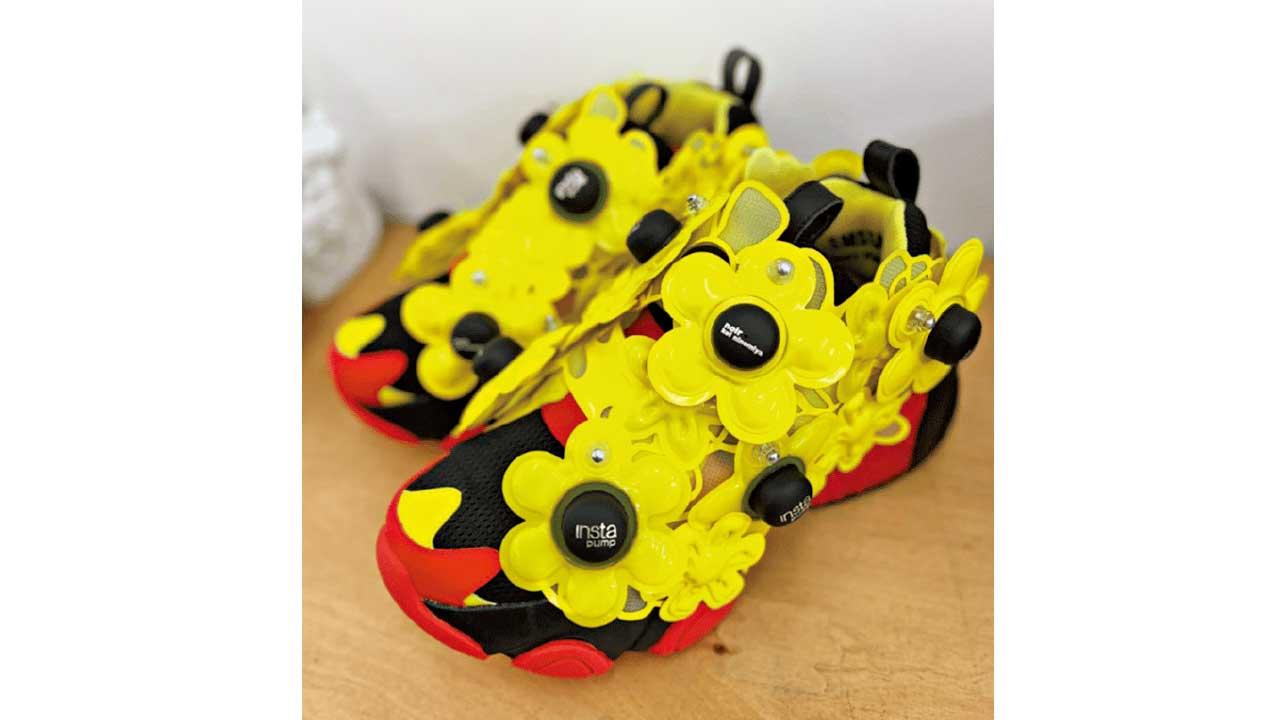 Noir Kei Ninomiya × Reebok Instapump Fury厚底高跟波鞋