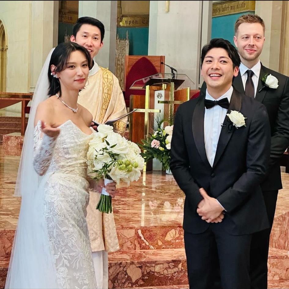 羅孝勇與王丹妮去年在澳洲補辦婚禮。